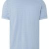 Timezone - Tonal striped polo shirt, thermal blue - Image 4