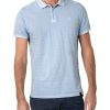 Timezone - Tonal striped polo shirt, thermal blue