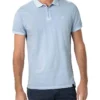 Timezone - Tonal striped polo shirt, thermal blue
