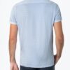 Timezone - Tonal striped polo shirt, thermal blue - Image 3