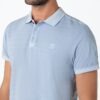 Timezone - Tonal striped polo shirt, thermal blue - Image 5