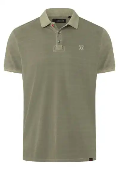Alternative view of Timezone - Tonal striped polo shirt, army olive