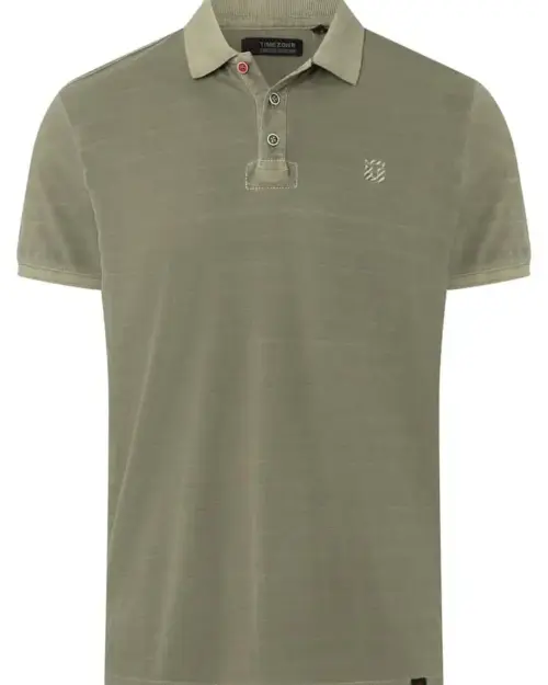 Alternative view of Timezone - Tonal striped polo shirt, army olive