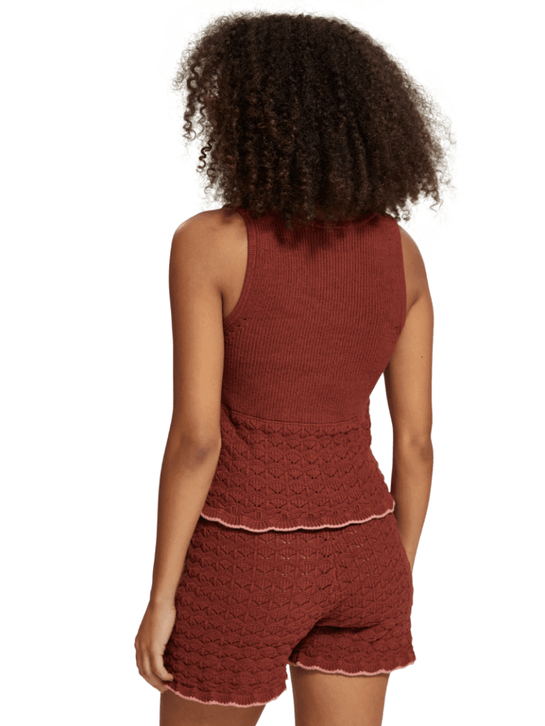 Scotch & Soda 177130 : pointelle knitted tank - Image 6