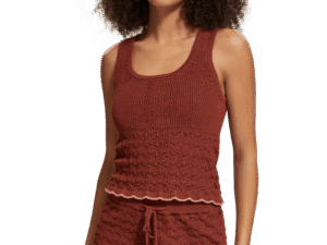 Scotch & Soda 177130 : pointelle knitted tank
