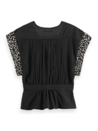 Alternative view of Scotch & Soda 178881: Wrap top with sequin sleeve detail, Evening black