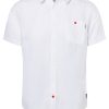 Timezone - Soft linen shortsleeve shirt, White