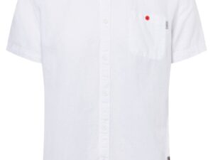 Timezone - Soft linen shortsleeve shirt, White