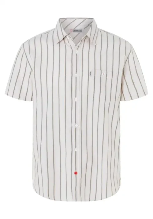 Alternative view of Timezone - Basic short sleeve shirt, ecru, green, yellow