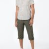 Timezone - Basic short sleeve shirt, ecru, green, yellow - Image 6