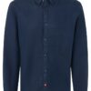 Timezone - Soft linen basic shirt, Navy - Image 2