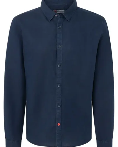 Alternative view of Timezone - Soft linen basic shirt, Navy