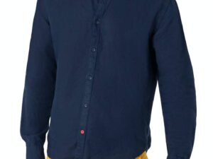 Timezone - Soft linen basic shirt, Navy