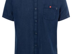 Timezone - Soft linen shortsleeve shirt, Navy