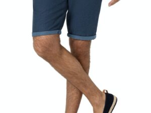 Timezone: Slim Janno Short Linen blend, Blue