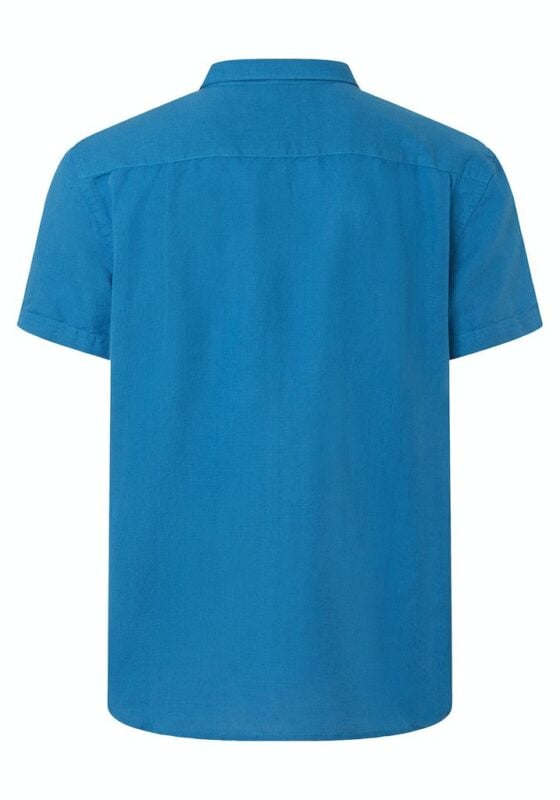 Timezone - Soft linen shortsleeve shirt, French blue - Image 5