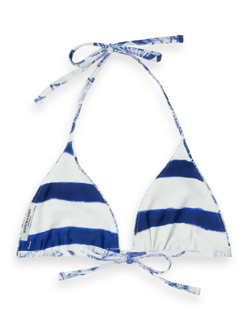 Scotch & Soda 177160 : Reversible printed bikini top, Shell batik blue - Image 2
