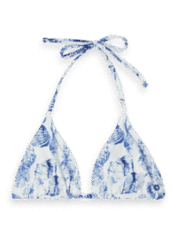 Scotch & Soda 177160 : Reversible printed bikini top, Shell batik blue