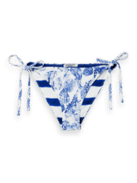 Scotch & Soda 177289 : Reversible printed bikini bottom, Shell batik blue
