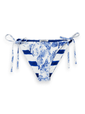 Scotch & Soda 177289 : Reversible printed bikini bottom, Shell batik blue