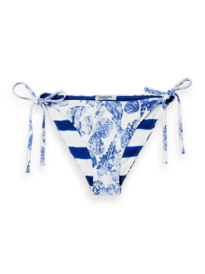 Scotch & Soda 177289 : Reversible printed bikini bottom, Shell batik blue