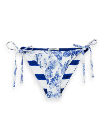 Scotch & Soda 177289 : Reversible printed bikini bottom, Shell batik blue