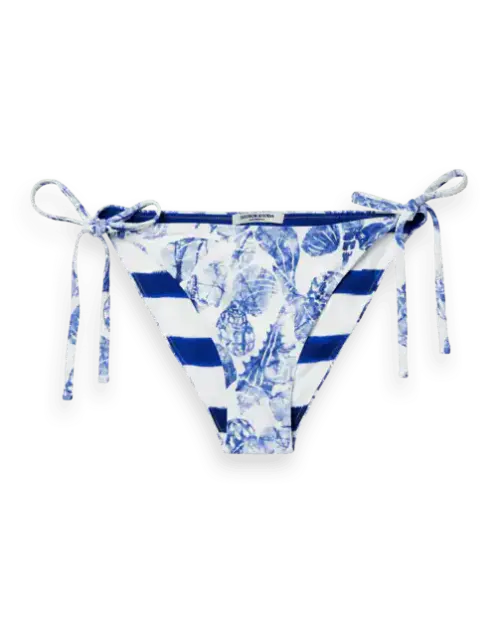 Scotch & Soda 177289 : Reversible printed bikini bottom, Shell batik blue