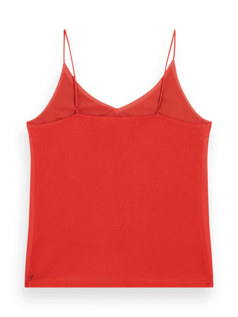 Scotch & Soda 177192: Camisole woven front jersey back, Campfire - Image 3