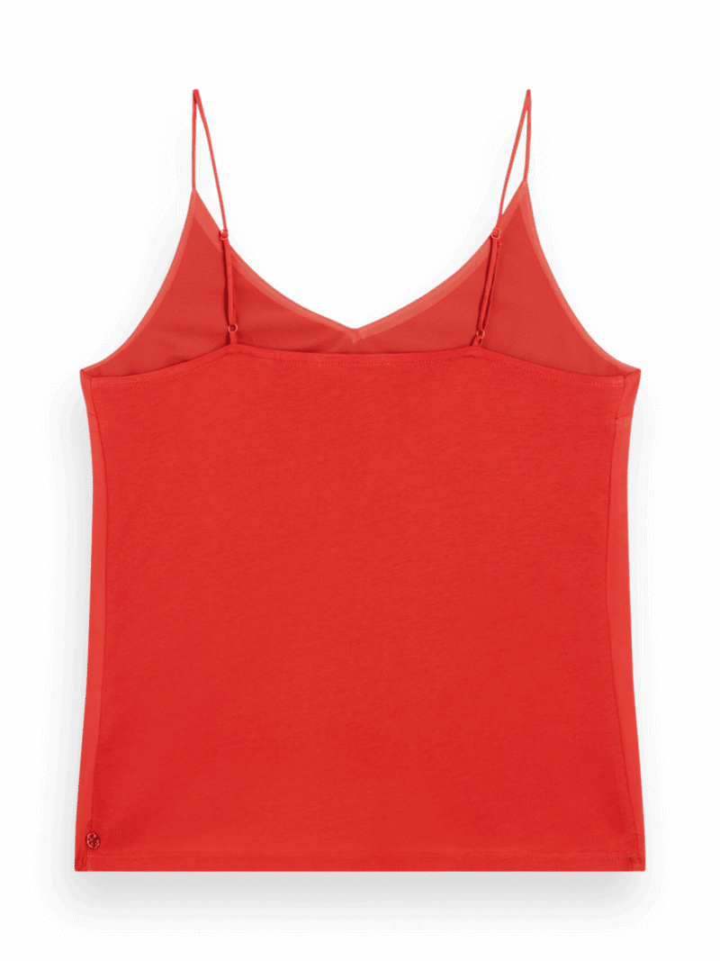 Scotch & Soda 177192: Camisole woven front jersey back, Campfire - Image 3
