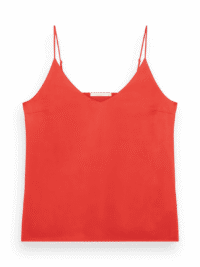 Scotch & Soda 177192: Camisole woven front jersey back, Campfire