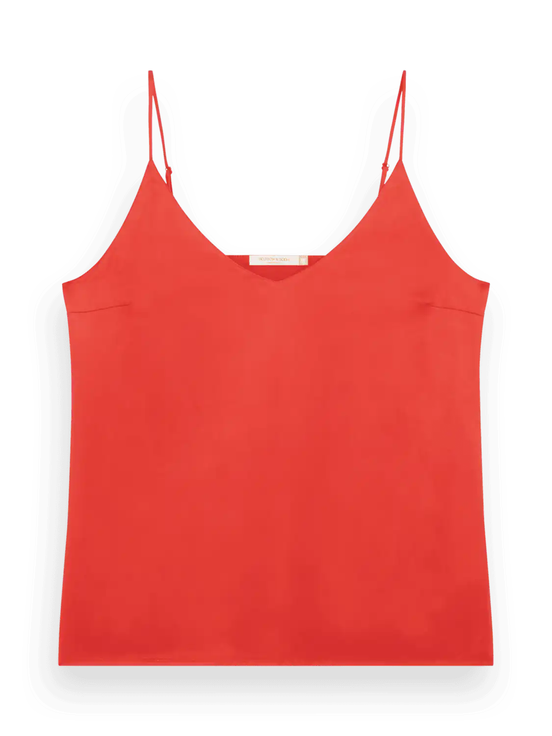 Scotch & Soda 177192: Camisole woven front jersey back, Campfire