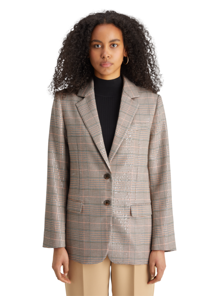 Scotch & Soda 177604 : Check boyfriend SB blazer, Sequin prince of wales