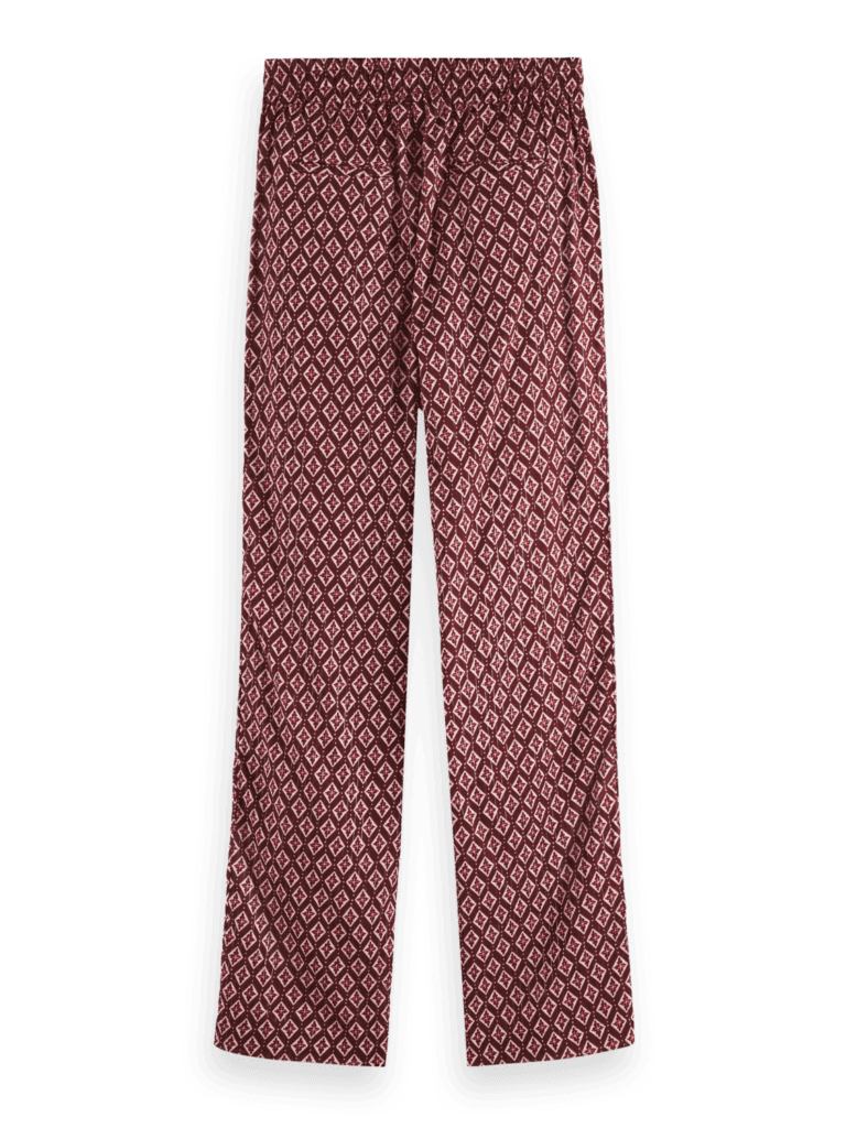 Scotch & Soda 177619 : Gia block print pants, Geo flower bordeaux - Image 4