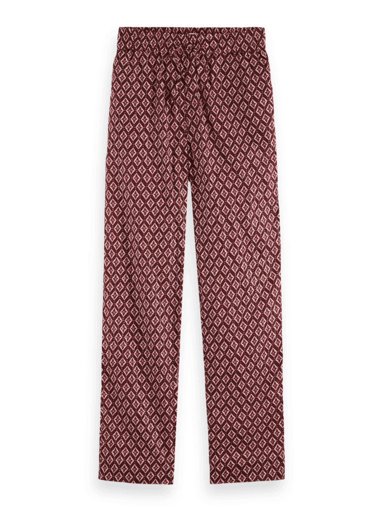 Scotch & Soda 177619 : Gia block print pants, Geo flower bordeaux - Image 5