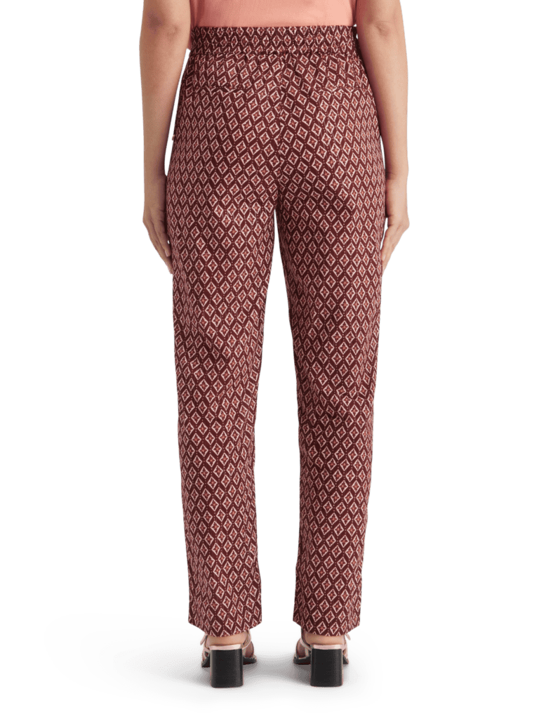 Scotch & Soda 177619 : Gia block print pants, Geo flower bordeaux - Image 2