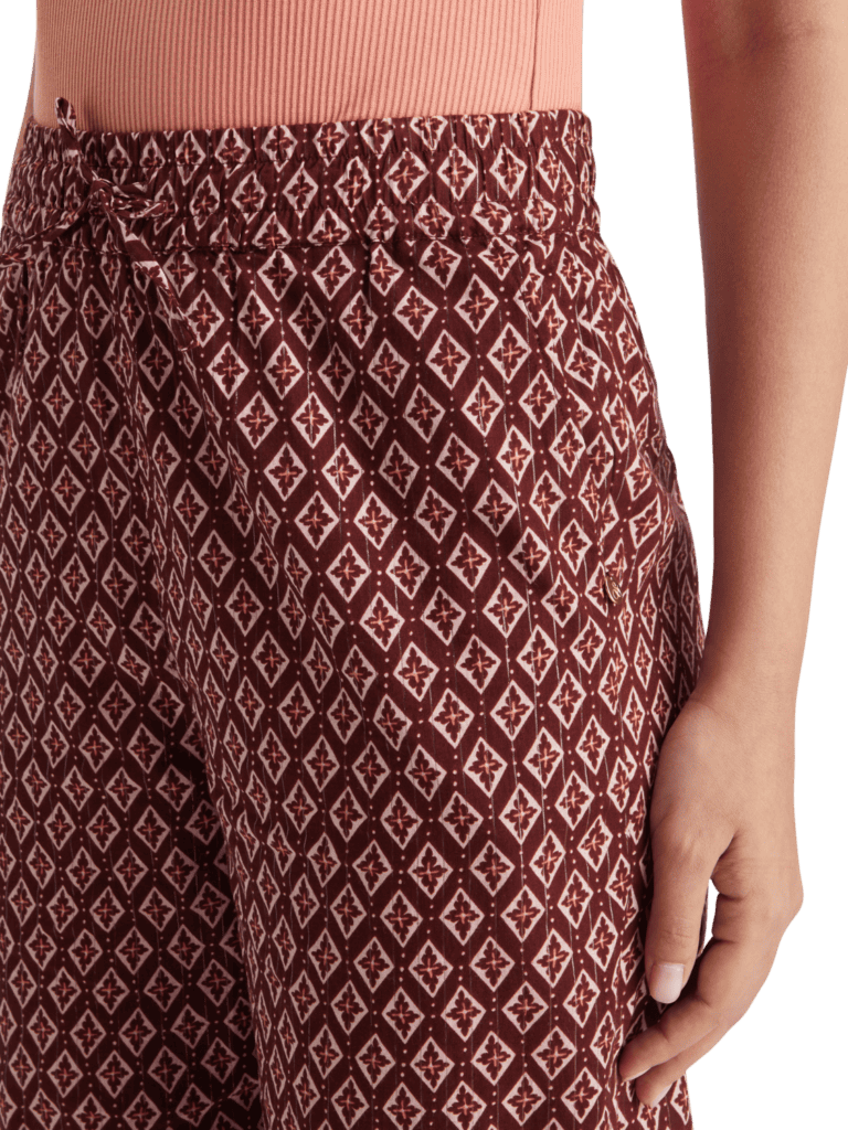 Scotch & Soda 177619 : Gia block print pants, Geo flower bordeaux - Image 6