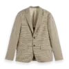 Scotch & Soda 178356 : Single breasted Yarn-Dyed Blazer, Offwhite mini check - Image 2