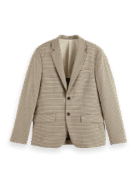 Alternative view of Scotch & Soda 178356 : Single breasted Yarn-Dyed Blazer, Offwhite mini check