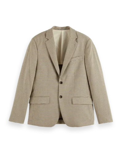 Alternative view of Scotch & Soda 178356 : Single breasted Yarn-Dyed Blazer, Offwhite mini check