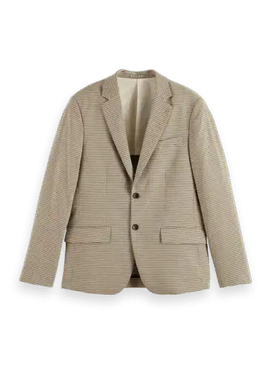 Alternative view of Scotch & Soda 178356 : Single breasted Yarn-Dyed Blazer, Offwhite mini check