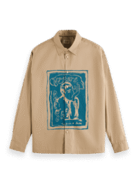 Scotch & Soda 178413: Graphic shirt, Desert sand