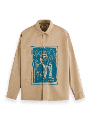 Scotch & Soda 178413: Graphic shirt, Desert sand