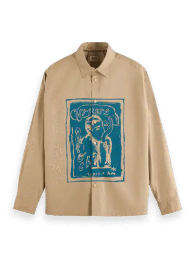 Scotch & Soda 178413: Graphic shirt, Desert sand