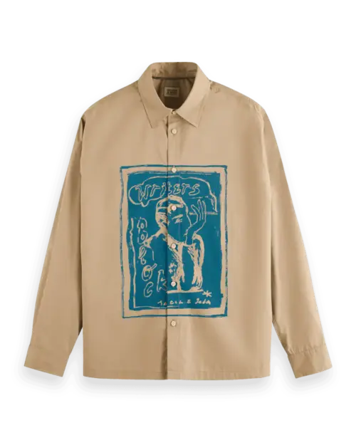 Scotch & Soda 178413: Graphic shirt, Desert sand