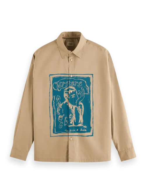 Scotch & Soda 178413: Graphic shirt, Desert sand