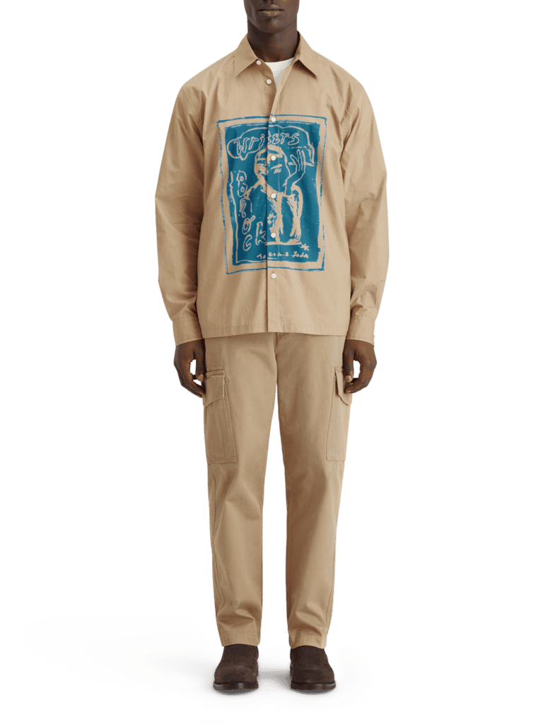 Scotch & Soda 178413: Graphic shirt, Desert sand - Image 4