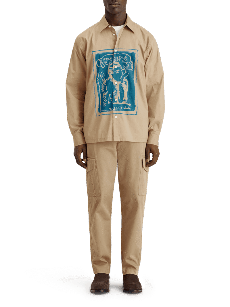 Scotch & Soda 178413: Graphic shirt, Desert sand - Image 4