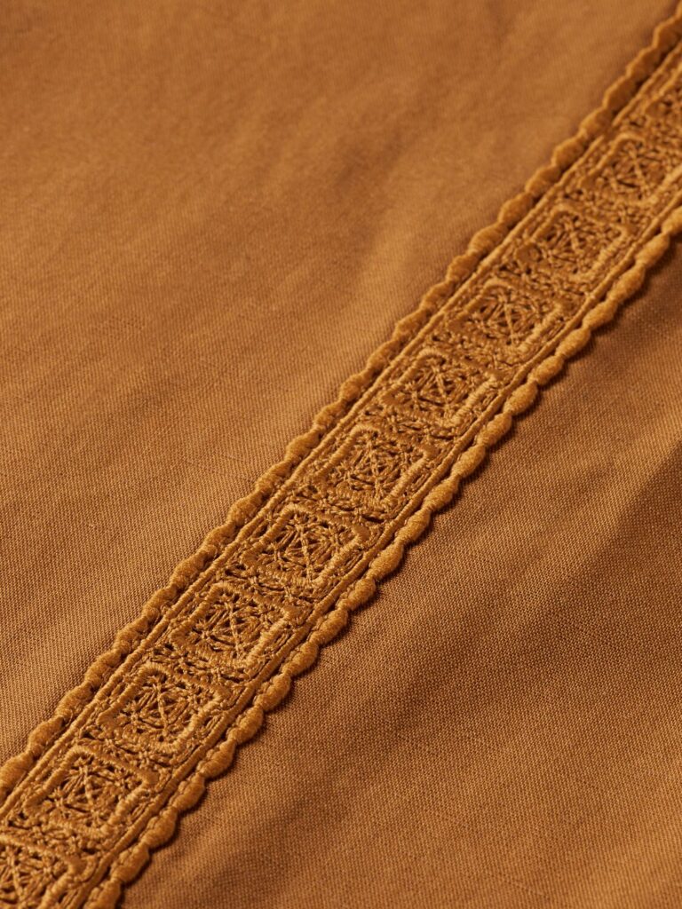 Scotch & Soda 177623 : Hana pant with crochet, Tobacco - Image 3
