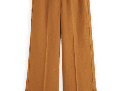 Scotch & Soda 177623 : Hana pant with crochet, Tobacco