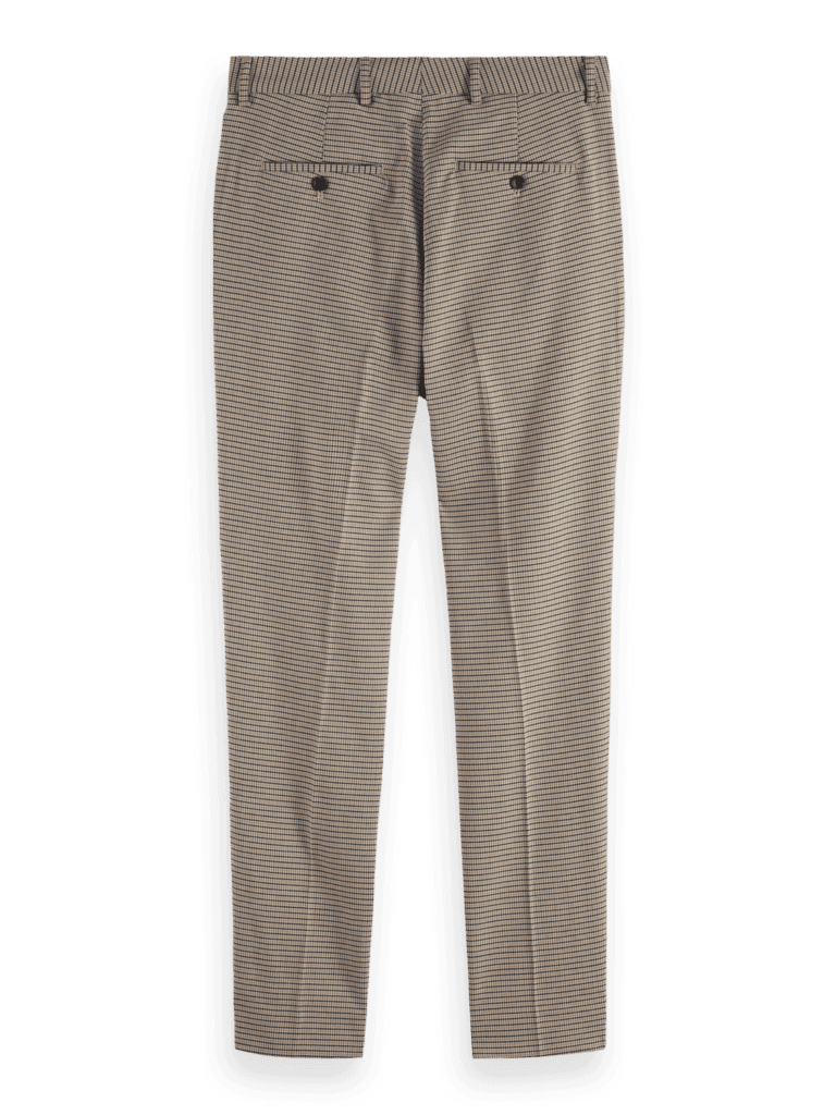 Scotch & Soda 178378: Irving Classic Yarn-Dyed Chino, Offwhite mini check - Image 2